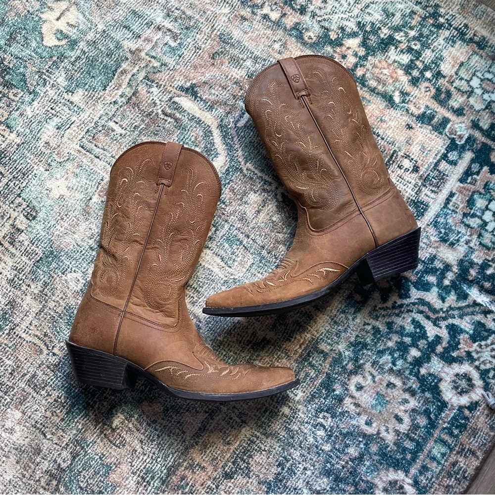 Ariat Heritage Western J-Toe Wingtip, Size 9